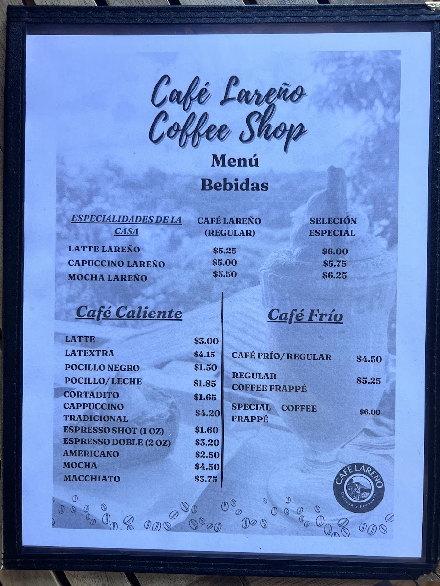 Menu Café Lareño Torrefacción / Coffee Shop-2