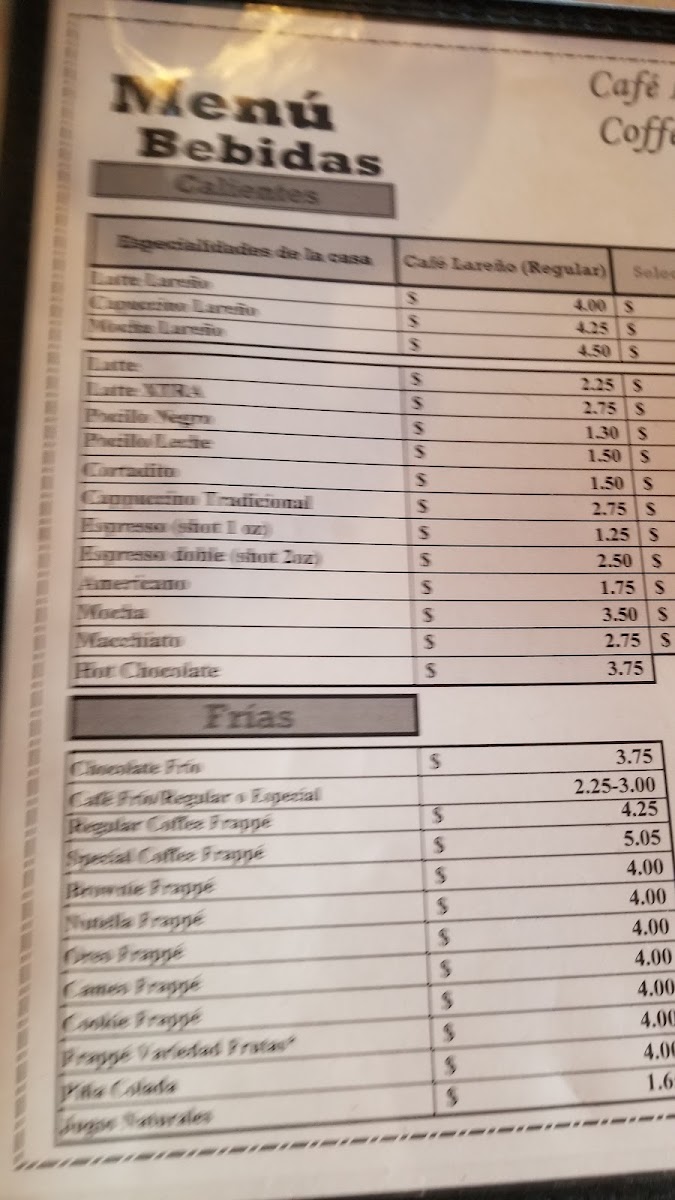 Menu Café Lareño Torrefacción / Coffee Shop-6