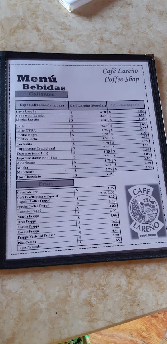 Menu Café Lareño Torrefacción / Coffee Shop-8